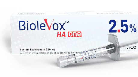 Препарат однократного применения и большого объема (2,5%) для коленных и тазобедренных суставов